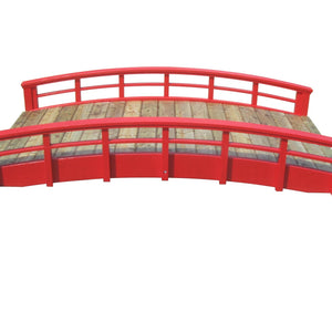 Monet's Japanese bridge 8 ft. x 4 ft. 400 lb. Load Capacity (CLEARANCE floor model) - SamsGazebos Handcrafted Garden Structures