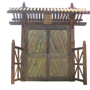 Garden Gate Nobunaga - SamsGazebos Handcrafted Garden Structures