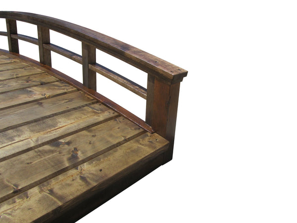 Monet's Japanese bridge 8 ft. x 4 ft. 400 lb. Load Capacity - SamsGazebos Handcrafted Garden Structures