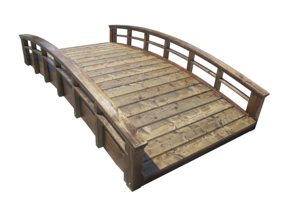 Monet's Japanese bridge 8 ft. x 4 ft. 400 lb. Load Capacity - SamsGazebos Handcrafted Garden Structures