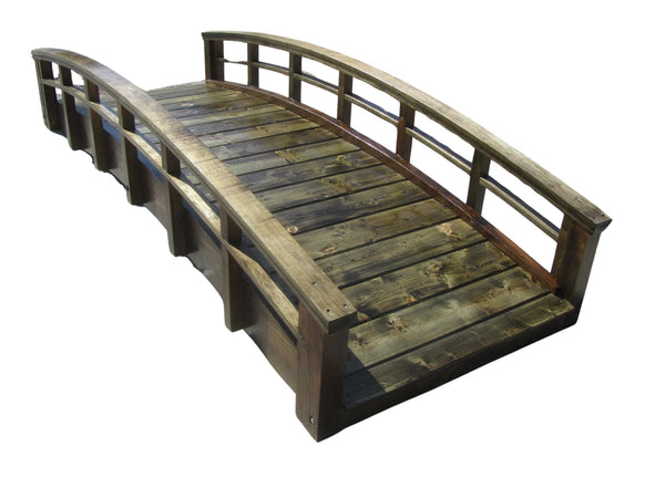 Monet's Japanese bridge 8 ft. - SamsGazebos Handcrafted Garden Structures
