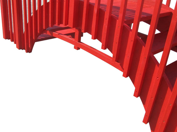 Imperial Wooden Garden Bridge with Stairs 8 ft. - SamsGazebos Handcrafted Garden Structures