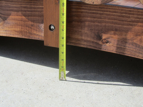 Rose Garden Bridge with Ring Railings 8 ft. - SamsGazebos Handcrafted Garden Structures