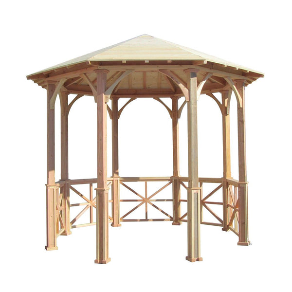 Octagon Garden Patio Gazebo 10 ft. - SamsGazebos Handcrafted Garden Structures