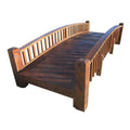 Image for Puente de jardín comercial de rieles medianos de 12 pies