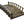 Japanese Wood Garden Bridge 8 ft. x 4 ft. 400 lb. load capacity - SamsGazebos Handcrafted Garden Structures