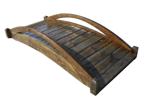 Basho Garden Bridge 6 ft. - SamsGazebos Handcrafted Garden Structures
