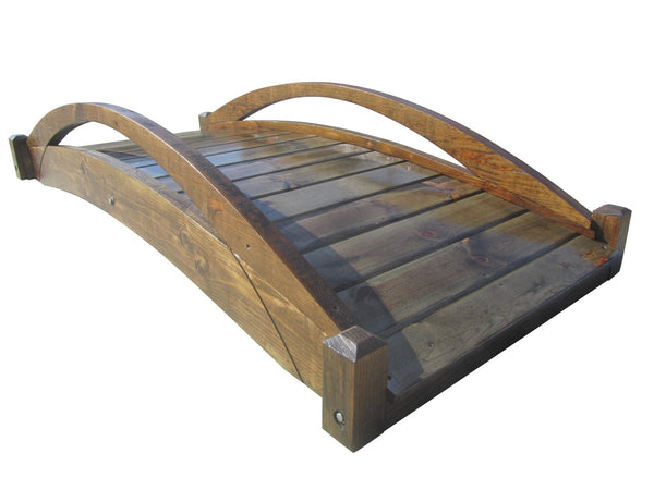Basho Garden Bridge 6 ft. - SamsGazebos Handcrafted Garden Structures