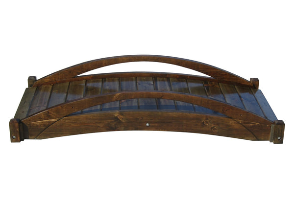 Basho Garden Bridge 6 ft. - SamsGazebos Handcrafted Garden Structures