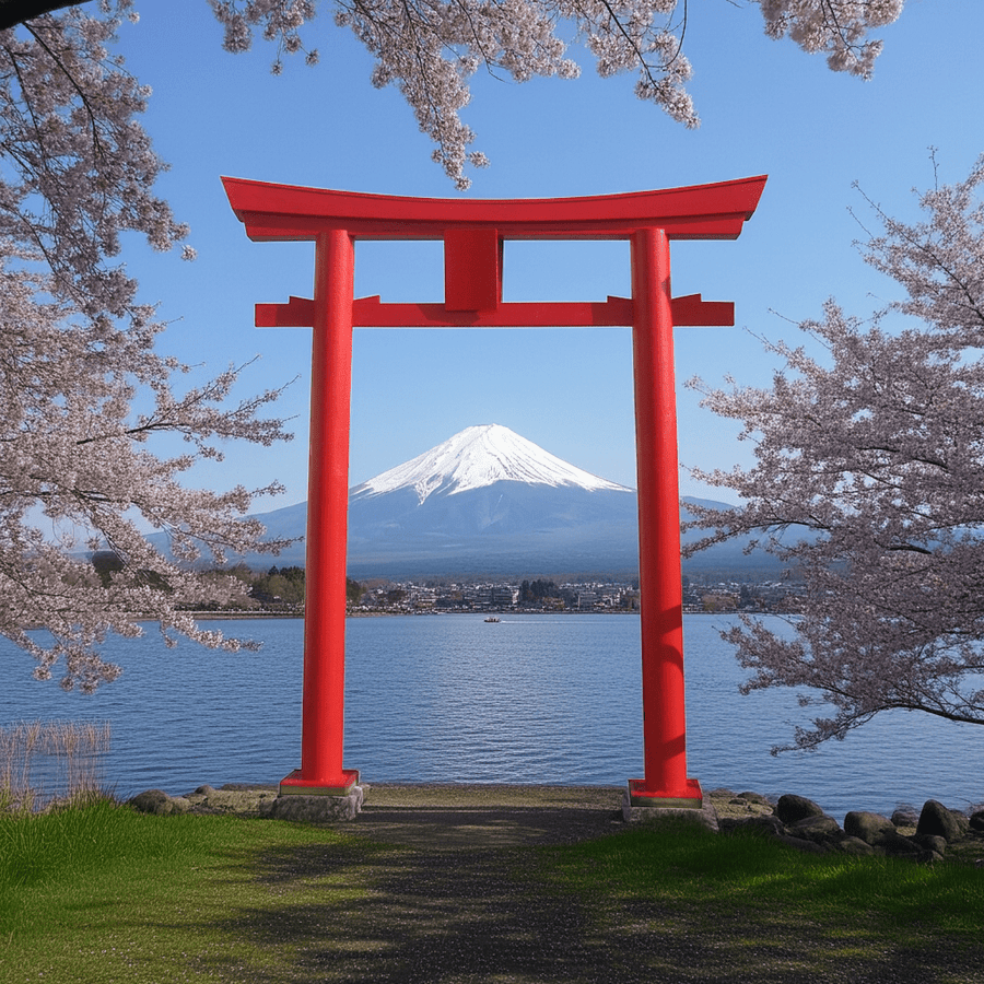 8 ft Japanese Torii Gate | Wooden Garden Gate Myojin Style ...
