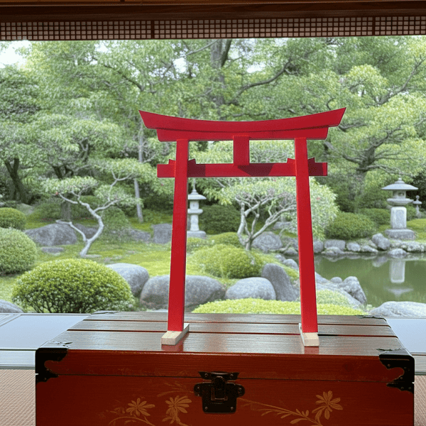 Miniature Japanese Torii Gate 26 In. - SamsGazebos Handcrafted Garden Structures