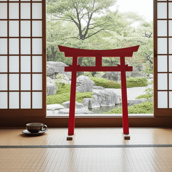 Miniature Japanese Shinto Torii Gate 26 In. - SamsGazebos Handcrafted Garden Structures