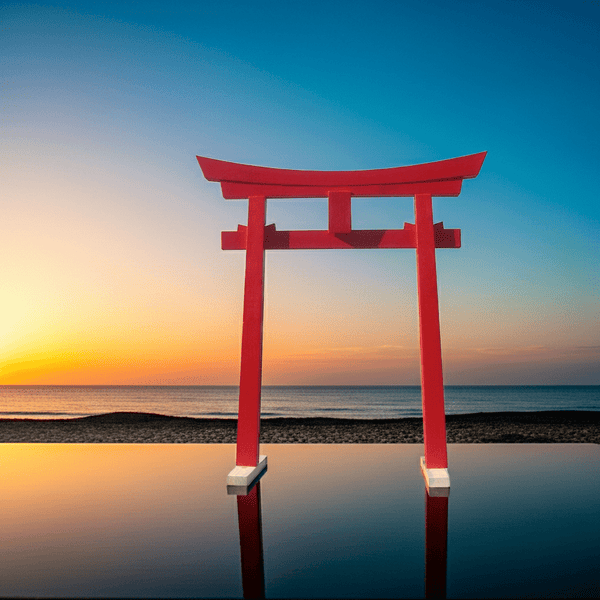 Miniature Japanese Shinto Torii Gate 26 In. - SamsGazebos Handcrafted Garden Structures