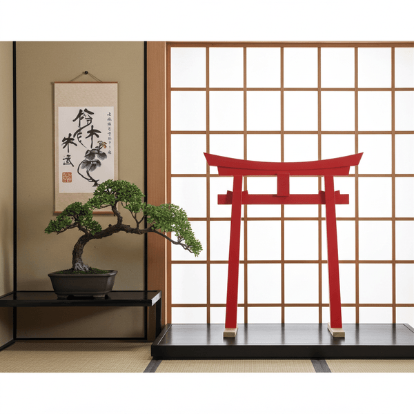 Miniature Japanese Torii Gate 26 In. - SamsGazebos Handcrafted Garden Structures