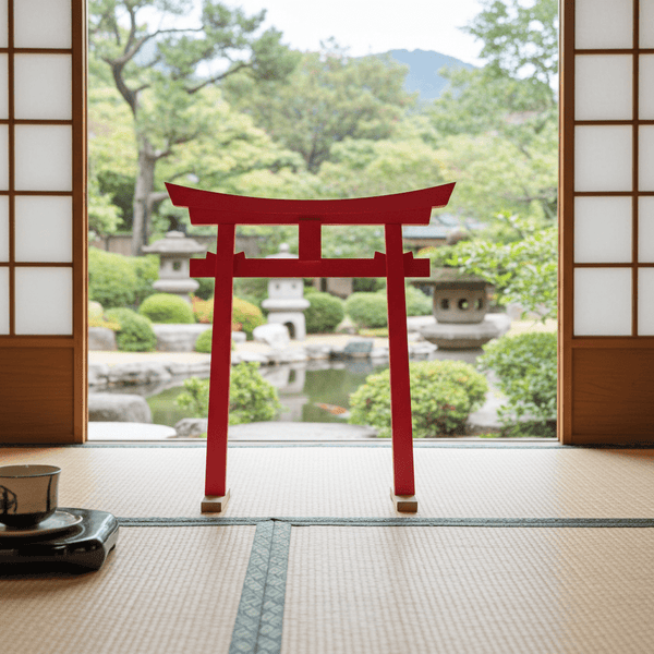 Miniature Japanese Shinto Torii Gate 26 In. - SamsGazebos Handcrafted Garden Structures