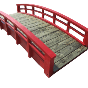 Monet's Japanese bridge 8 ft. - SamsGazebos Handcrafted Garden Structures