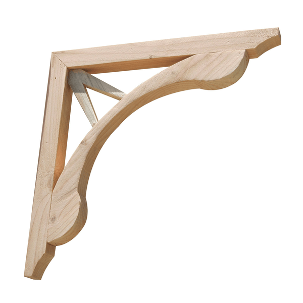 Outdoor Wood Brackets Corbels Victory 2 - Pack 16 inches - SamsGazebos Handcrafted Garden Structures