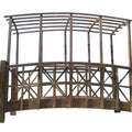 Image for Pérgola de glicínias com ponte de jardim japonês de 3,65 metros (12 pés)