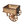Wheelbarrow Wood Outdoor Planter Treated Brown - SamsGazebos Handcrafted Garden Structures