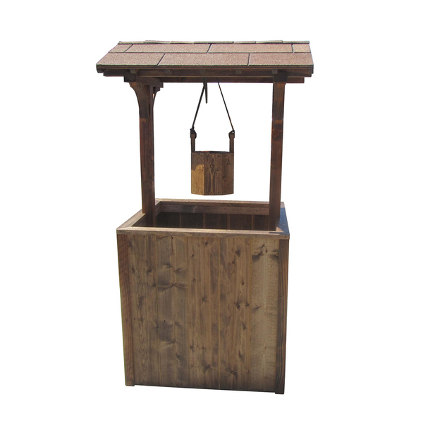 Wishing Well Wooden Planter 4 ft 6 inches tall