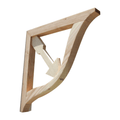 Image for Soportes de ménsula de madera con forma de flecha de Cupido (paquete de 2)