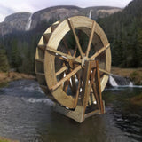 Water Wheel - 6 Foot Japanese Wooden Water Wheel