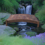 Garden Bridge - 6 Ft  Commercial Grade Japanese Zen Wooden Garden Bridge