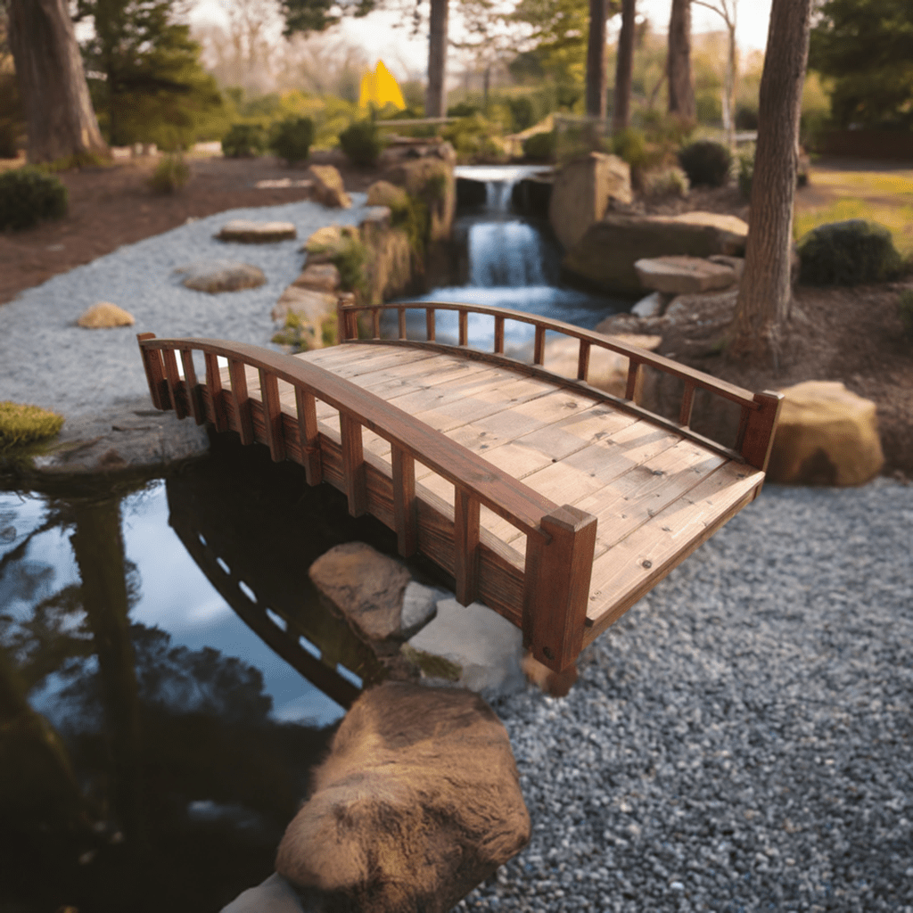 日本の木製庭園橋 6フィート。 – SamsGazebos Handcrafted
