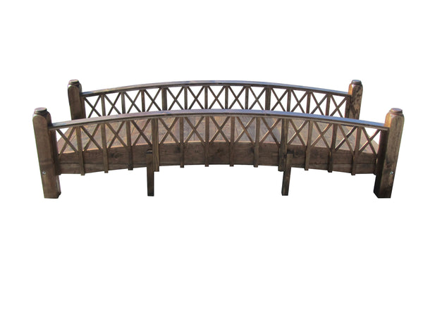 Swan Garden Bridge Medium Cross Halving Lattice Rails Commercial Grade 12 feet