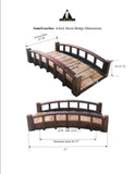 4 foot Japanese Garden Bridge-SamsGazebos Handcrafted Garden Structures