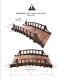 6 foot French Country Wooden Garden Bridge-SamsGazebos Handcrafted Garden Structures