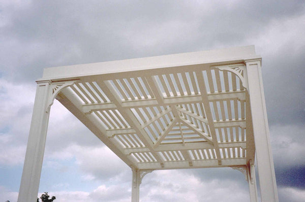 Exterior Wood Brackets Corbels Sunburst 2 - Pack 16 Inch - SamsGazebos Handcrafted Garden Structures