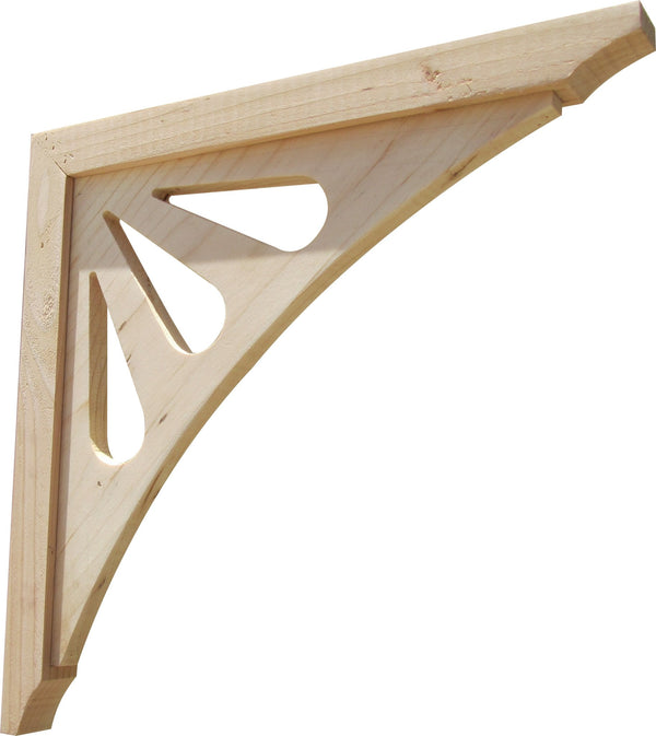 Exterior Wood Brackets Corbels Teardrop 2 - Pack 16 Inches - SamsGazebos Handcrafted Garden Structures