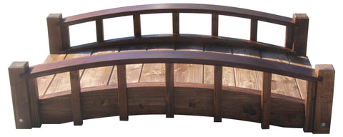 4-foot Japanese Wooden Garden Bridge