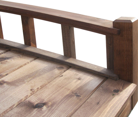 6-foot Japanese Small Wooden Garden Bridge