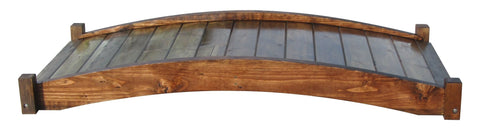 6-foot Japanese Zen Wooden Garden Bridge