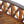 6 ft Wooden Garden Bridge with Cross Halving Lattice Railings closeup