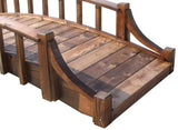 8 ft French Country Wooden Garden Bridge entry