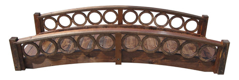 8-foot Rose Garden Bridge with Ring Railings
