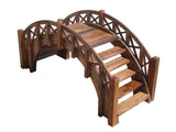 Small Garden Bridge Lattice Railings side