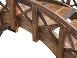 Small Garden Bridge Lattice Railings closeup