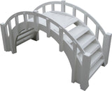 Small Garden Bridge Picket Railings white