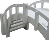Small Garden Bridge Picket Railings closeup