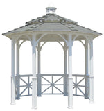 10 ft English Garden Gazebo Pagoda Cupola White