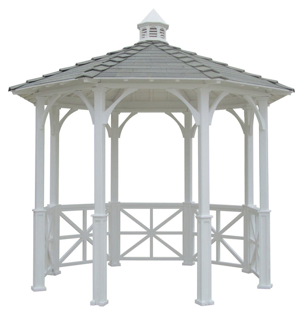 Garden Patio Gazebo with Cupola 10 ft. - SamsGazebos Handcrafted Garden Structures