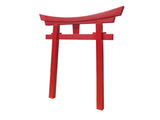 Red Japanese Torii Gate angled-SamsGazebos Handcrafted Garden Structures