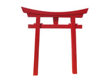 Red Shinto Gate wall mount-SamsGazebos Handcrafted Garden Structures