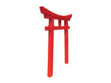 Red Shinto Torii Gate side-SamsGazebos Handcrafted Garden Structures