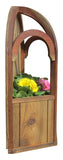 SamsGazebos Italian Wall Mount Wooden Gazebo Planter with Dome Roof-SamsGazebos Handcrafted Garden Structures