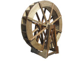6 ft Japanese Wooden Water Wheel Free Standing